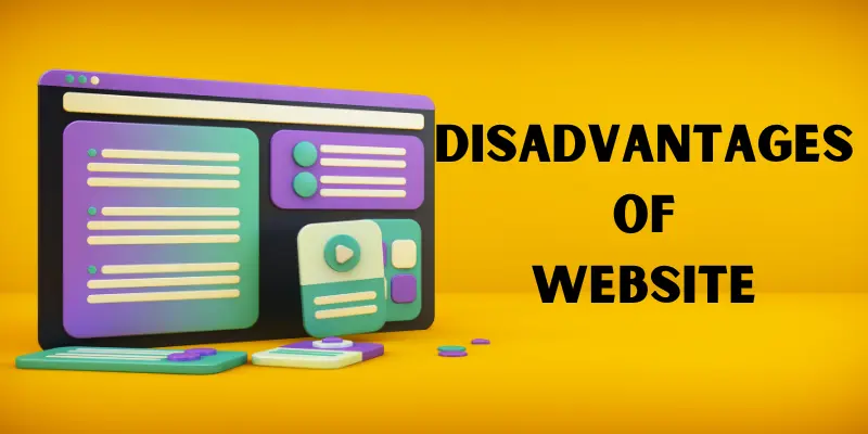 Disadvantages of Website